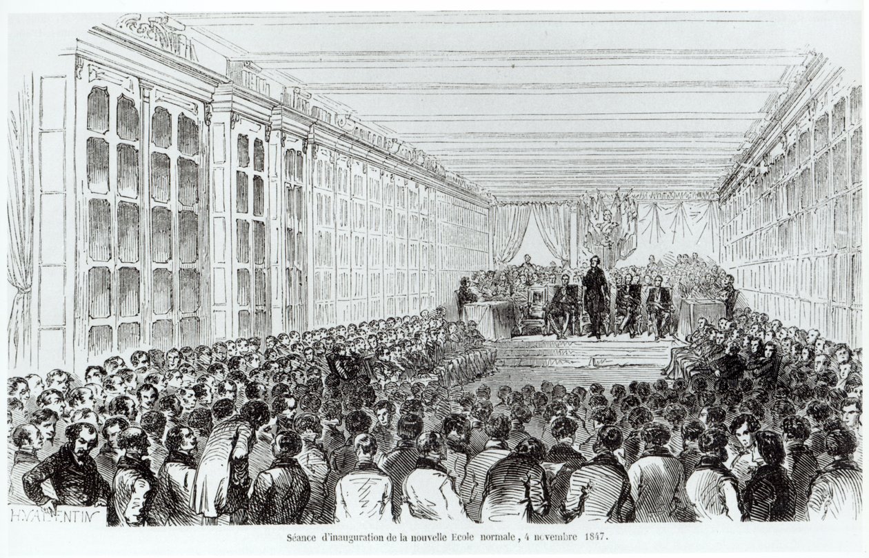 テクシエによるレ・タブロー・ド・パリの1852年、パリのエコール・ノルマル・シュペリエールの発足、1852年 作： フランス語学校