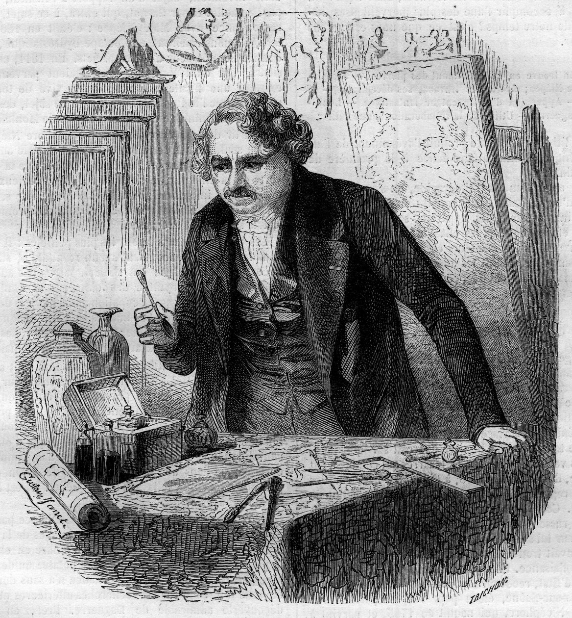 ダゲレオタイプの発明 作： フランス語学校