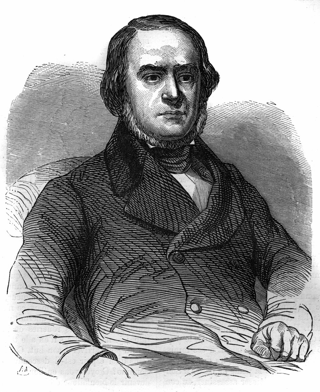 イタリア国民運動。ヴェネツィア共和国を宣言するダニエレ・マニン（1804-1857）（1848年）。モーリス・ラシャトレ著『Histoire des Papes-Rois-Queen and Empereurs a travers les centuries』に掲載されている図版 作： フランス語学校