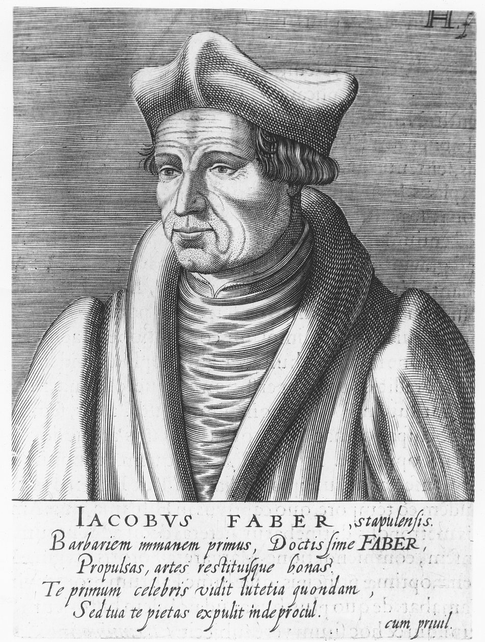 ジャック・ルフェーヴル・デ・タプル（彫刻作品 作： フランス語学校