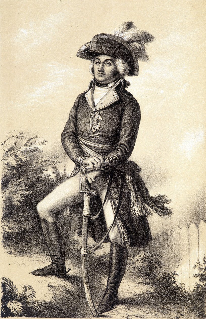 Jean Baptiste Jourdan (1762 - 1833) - Albert Maurinの "Galerie historique de la Revolution francaise "に掲載。 作： フランス語学校