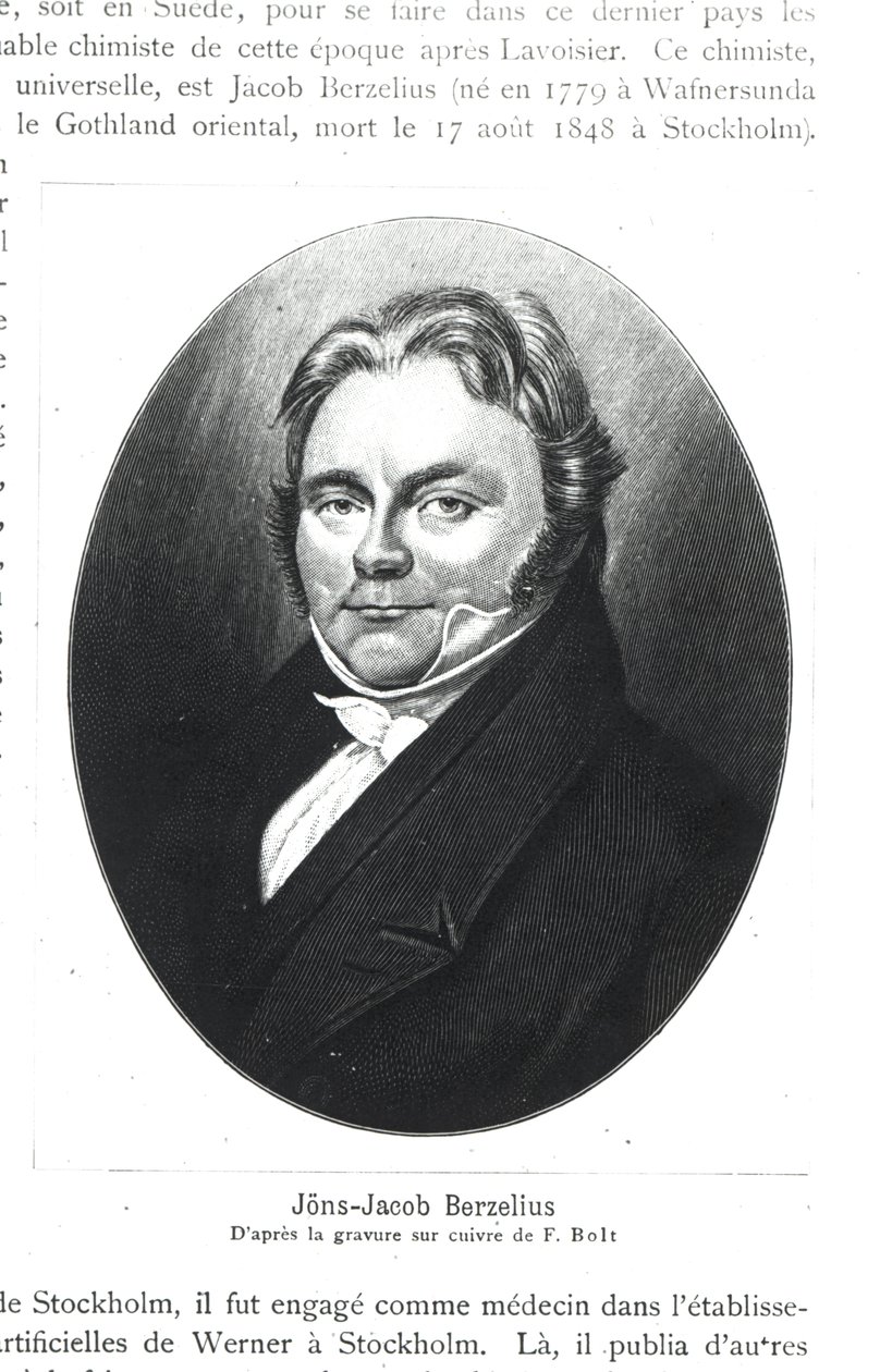 ジョンズヤコブベルゼリウス（1779〜1848年）、F。ボルトによる彫刻後 作： フランス語学校