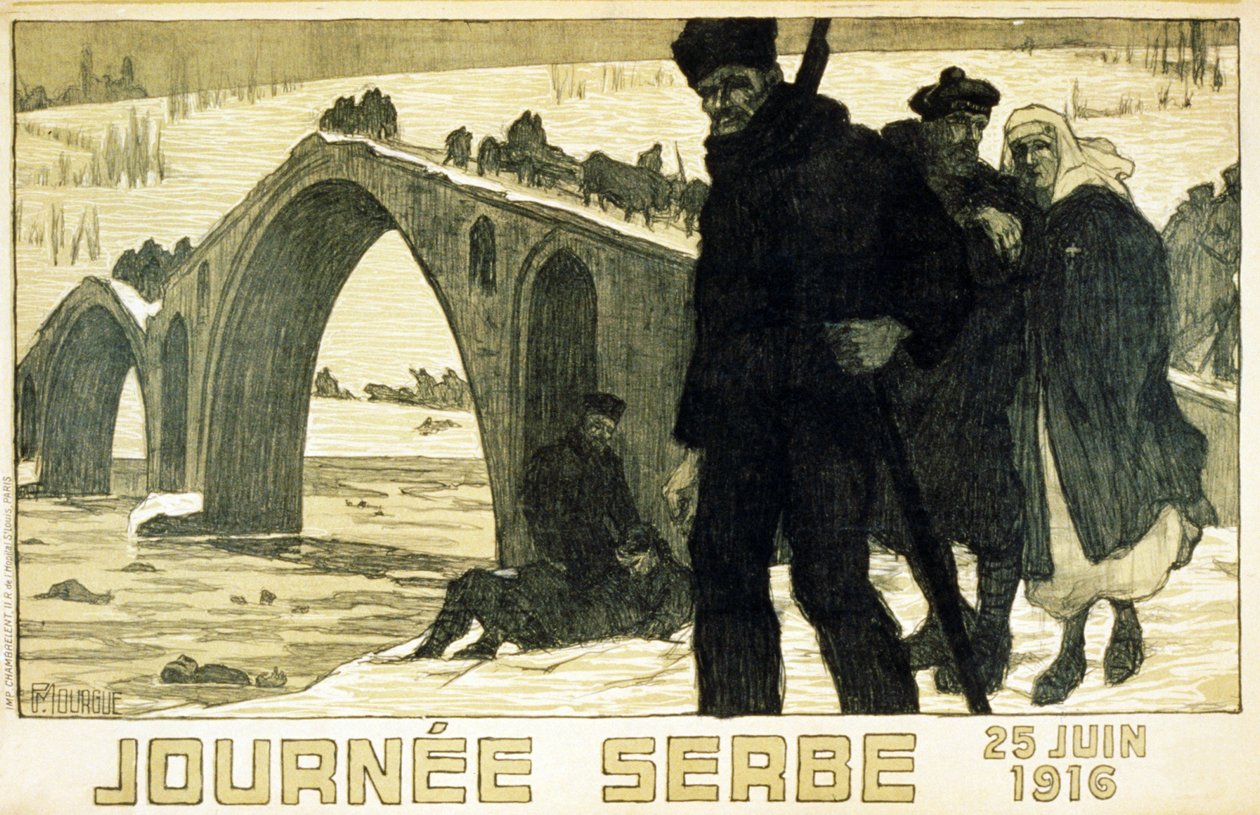 セルビアの日。 1916 年 6 月 25 日。 作： フランス語学校