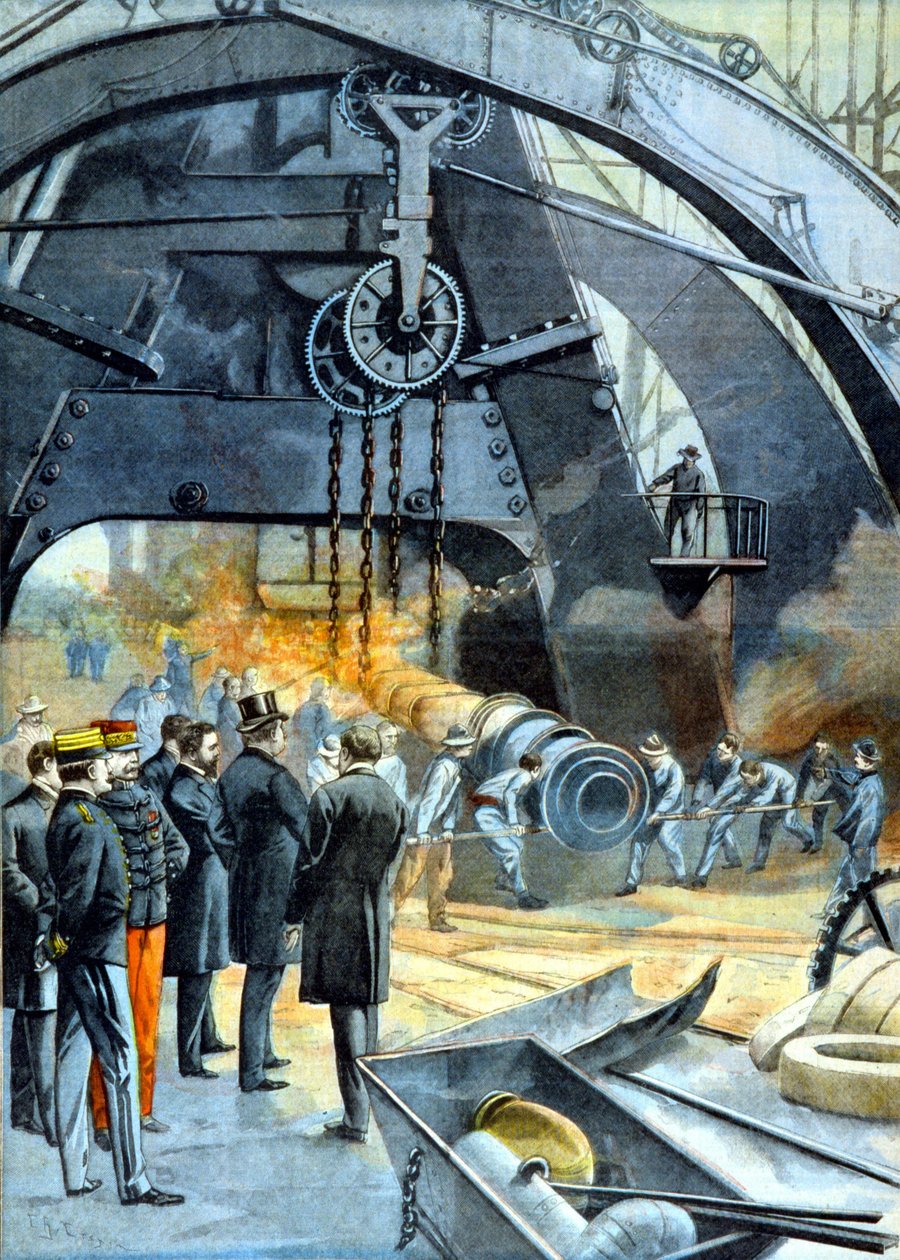 カルロス1世（ポルトガルのチャールズ1世）、1899年2月26日から「Le Peute Parisien」のAteliers du Creusotにて。 作： フランス語学校
