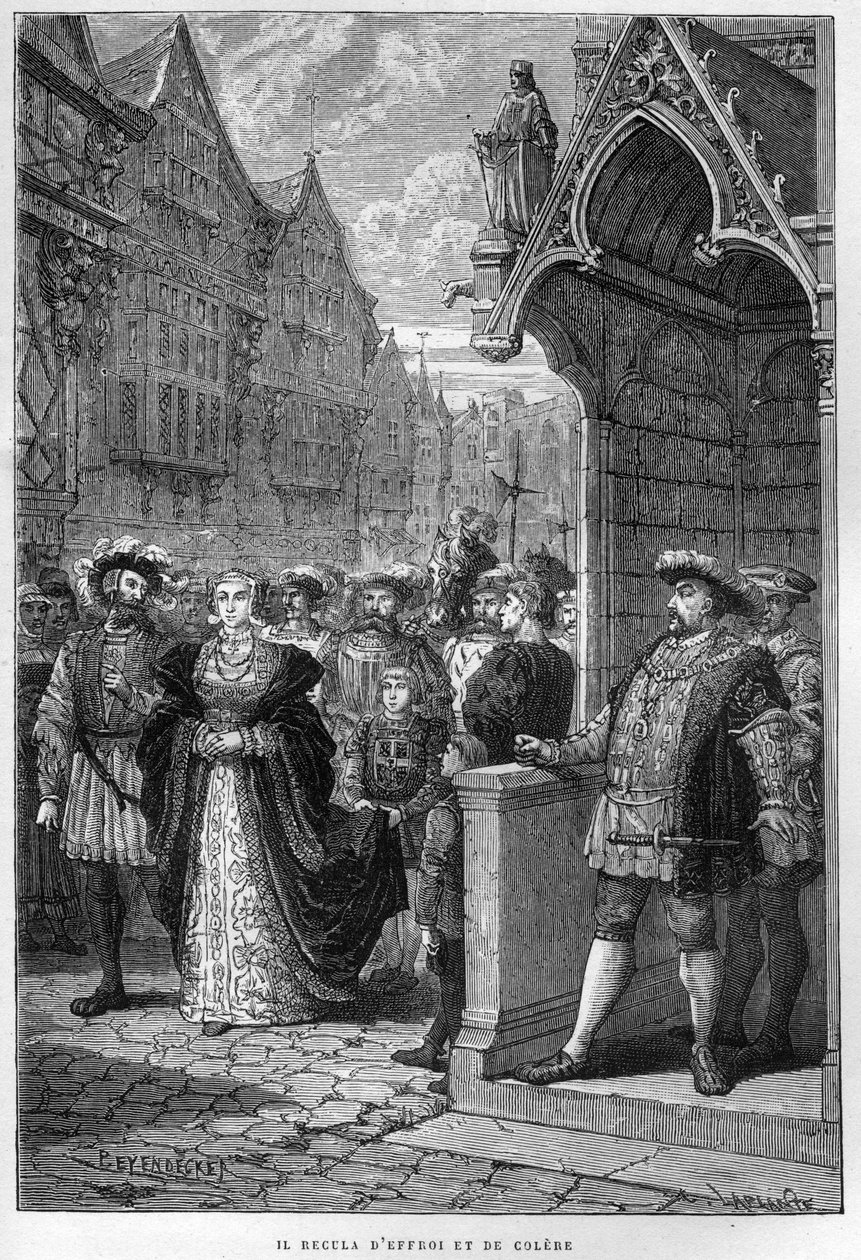 国王ヘンリー8世（1491-1547）とアン・オブ・クレベス（1515-1557） - フランソワ・ギゾー1877年の『L