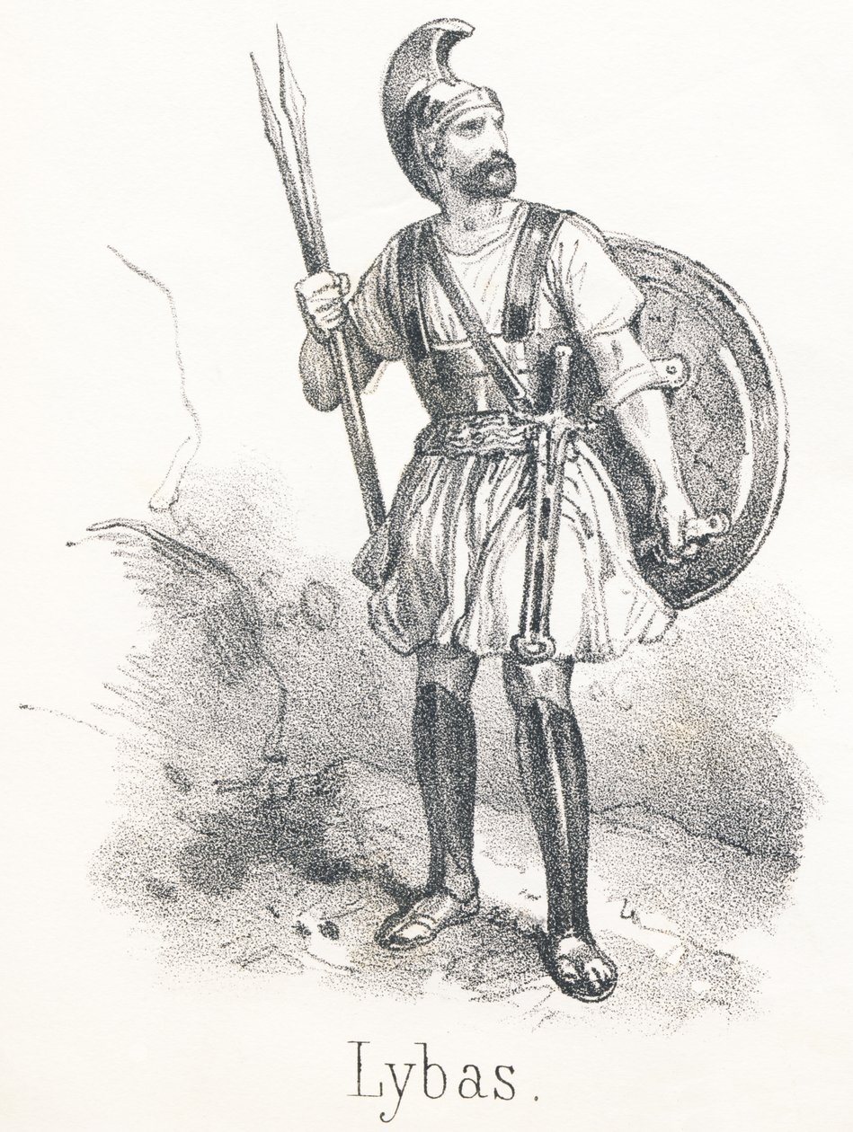L Lybas：賢明なユリシーズの軍隊でトロイの包囲に参加したギリシャ人 作： フランス語学校