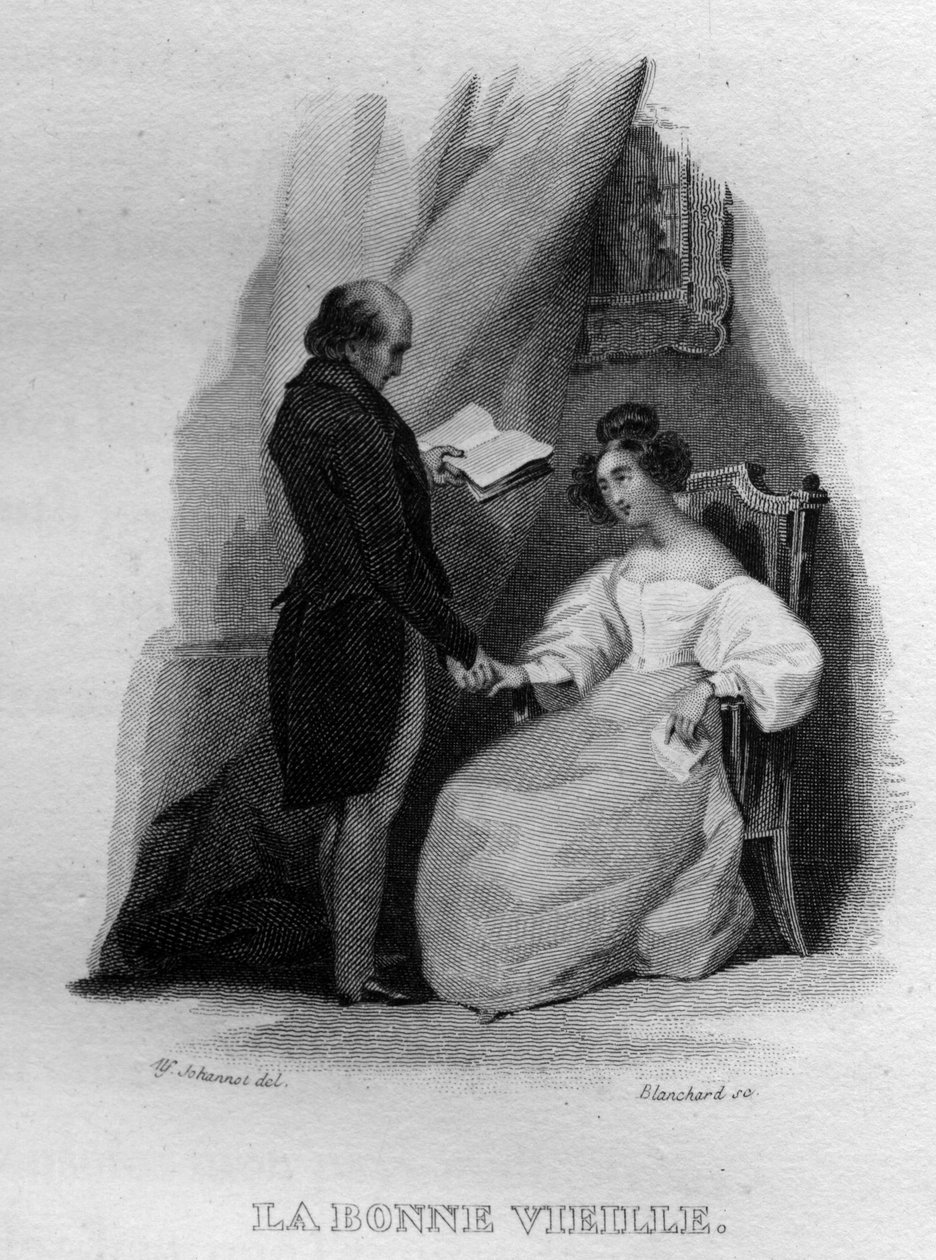 La bonne vieille Chanson de Beranger in "Oeuvres completes" (1834) by Pierre Jean de Beranger (1780-1857) フランスの詩人、作詞家。 作： フランス語学校