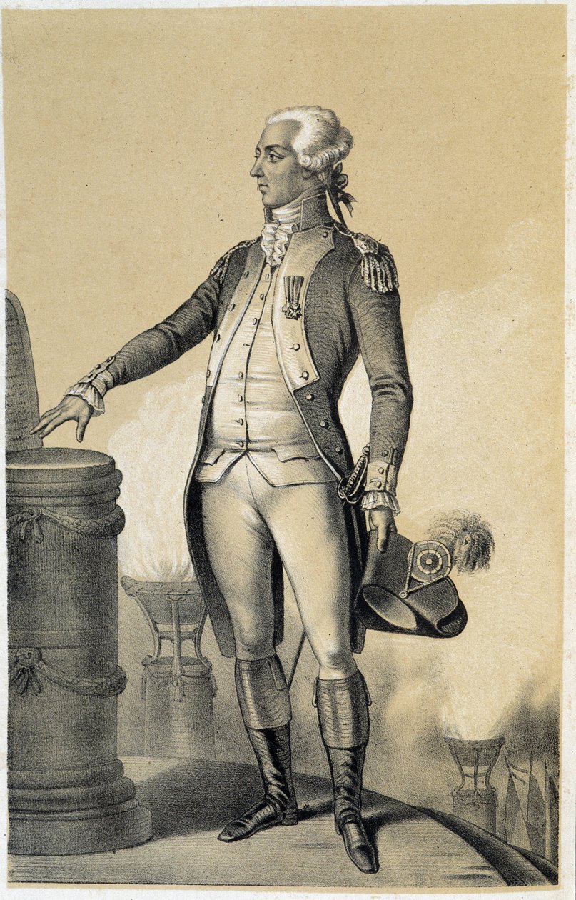 ラファイエット（La fayette） - アルベール・モーリンの「Galerie historique de la Revolution francaise」にて 作： フランス語学校