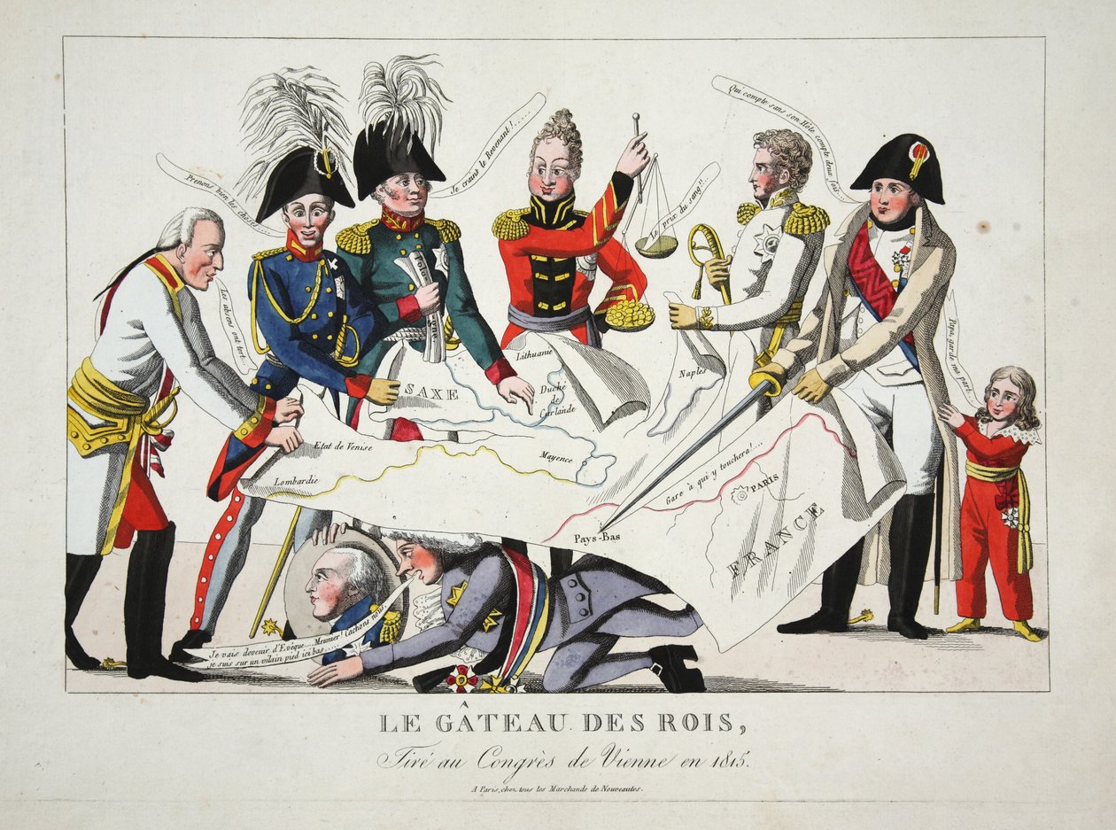 ルガトーデロワ、1815年のウィーン会議で描かれたパブ。 作： フランス語学校