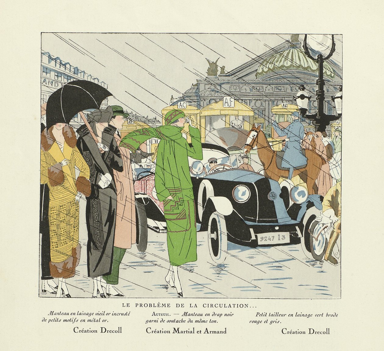 循環の問題」、『アール・グット・ボーテ』より、1924年発行（孔版画） 作： フランス語学校