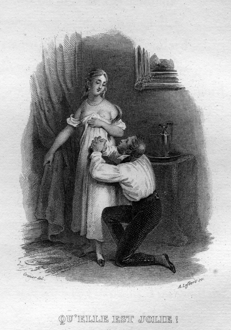 Le elle est Jolie Chanson de Beranger in "Oeuvres completes" (1834) by Pierre Jean de Beranger (1780-1857) フランスの詩人・作詞家です。 作： フランス語学校