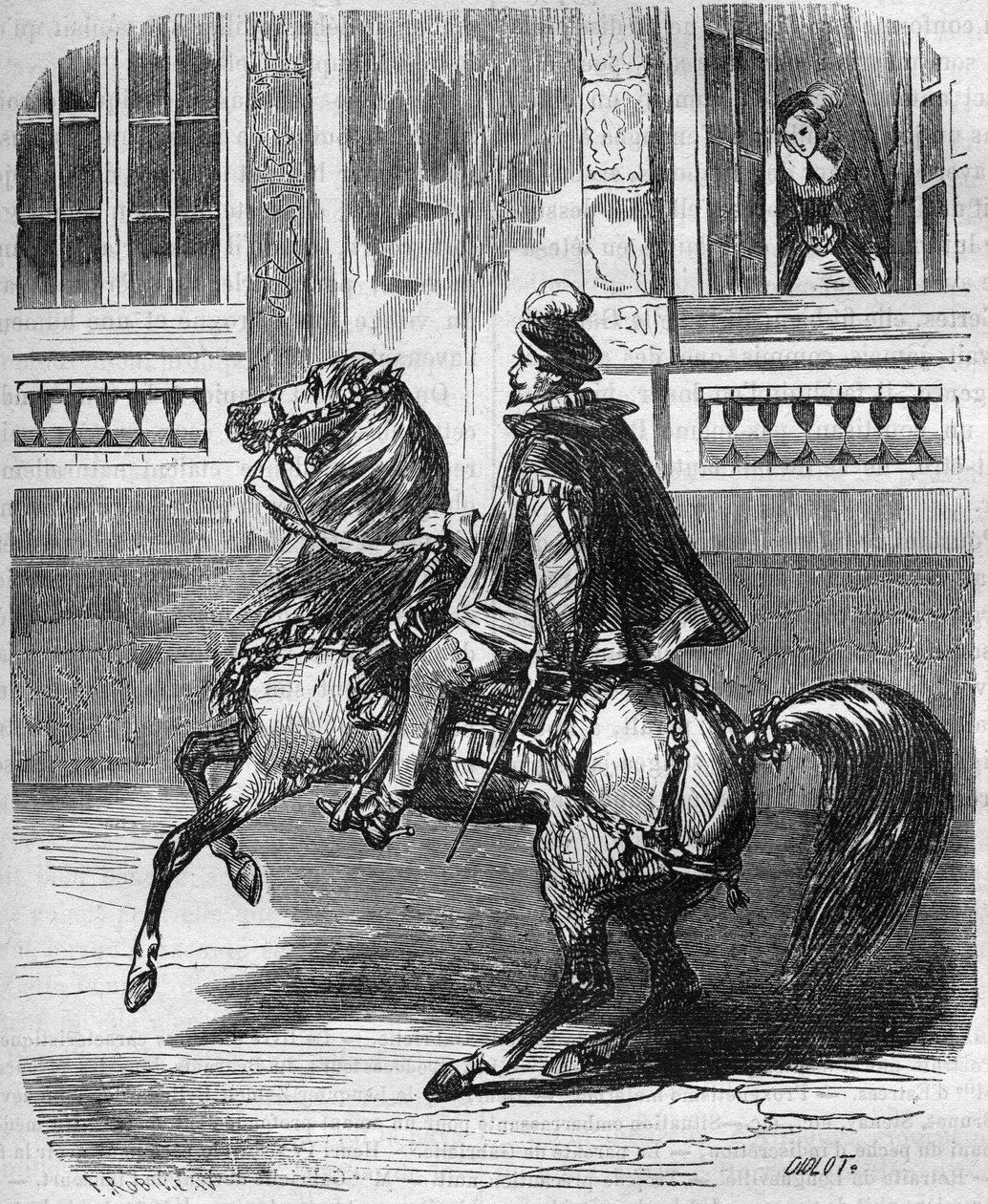 ヘンリー2世（1519-1559）とダイアン・ド・ポワチエ（1499-1566）の恋。Th.デブレイ 作： フランス語学校