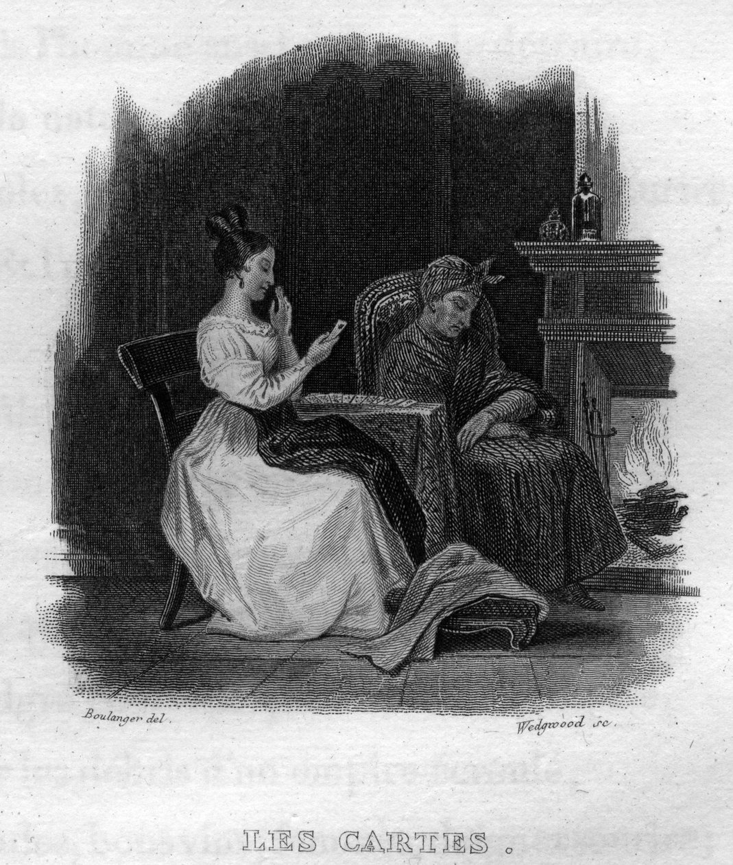 フランスの詩人・作詞家であるピエール・ジャン・ド・ベランジェ（1780-1857）の「Oeuvres completes」（1834年）に収録されている「Les cartes Chanson de Beranger」。 作： フランス語学校