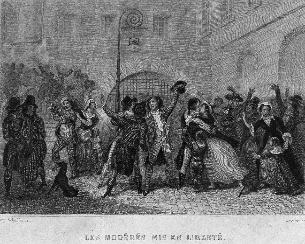 Les moderes mis en liberte -ティエールの「フランス革命」にて。19世紀 作： フランス語学校