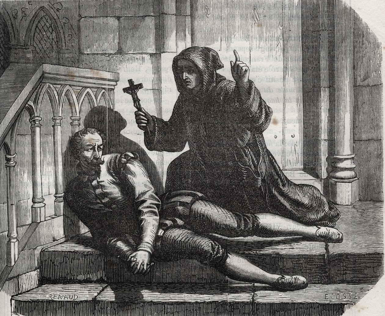 Eingesperrt im Tower of London, kam er nur heraus, um das Schafott zu besteigen: Kanzler Thomas More (1478-1535) im Gefängnis, weil er sich weigerte, das königliche Siegel für die Ehe von König Heinrich VIII. (1491-1547) mit Anne Boleyn (Anna oder Ann Bole von French School