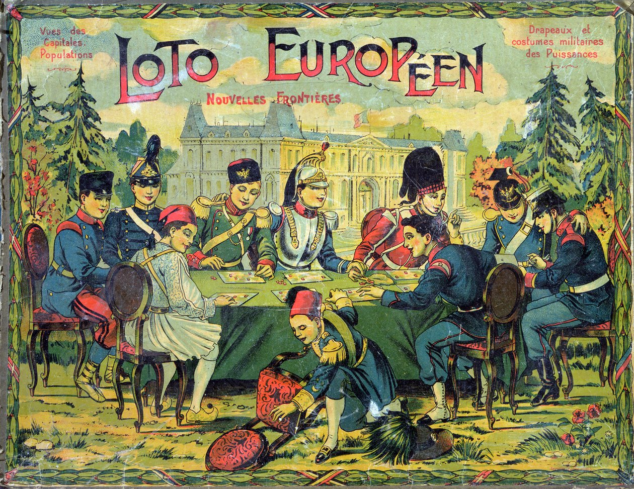 Loto Europeen、子供向けロトのゲームのフランス語版、1900年頃 作： フランス語学校