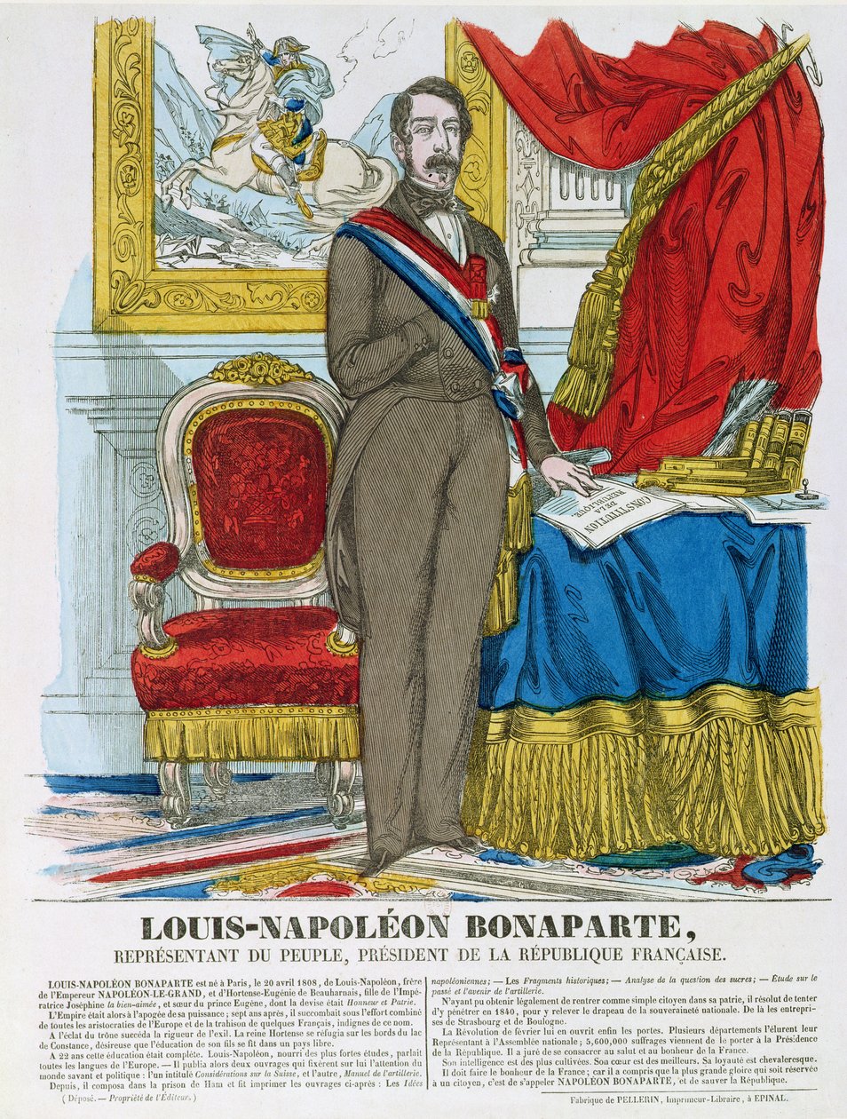 ルイナポレオンボナパルト（1808-73）未来のナポレオン3世 作： フランス語学校