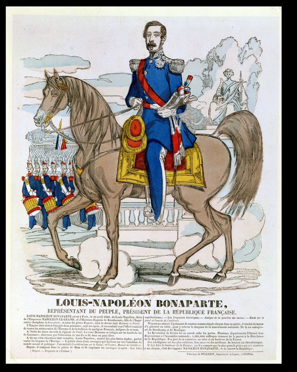 ルイナポレオンボナパルト（1808-73）未来のナポレオン3世、1849年 作： フランス語学校