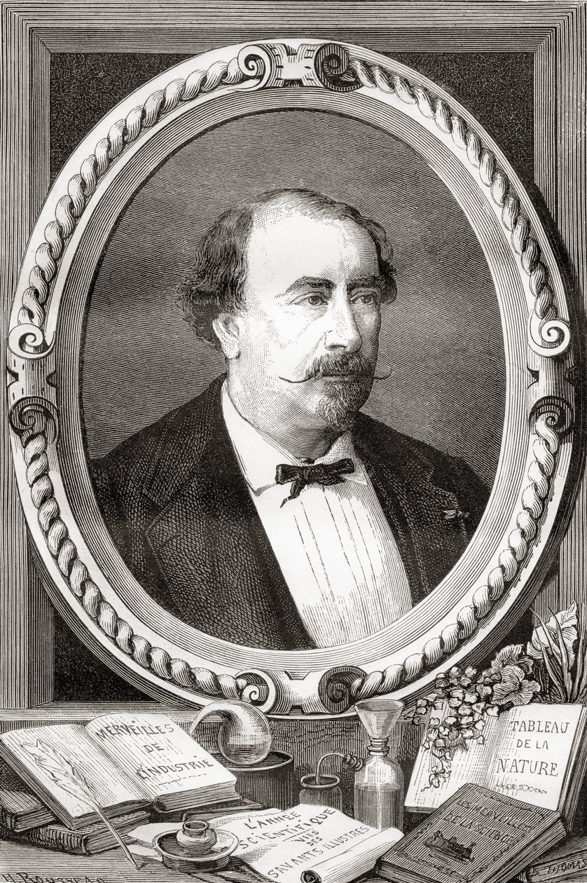 ルイ・フィギエ（フランスの科学者・作家）：『科学の傑作』（1870年刊）より 作： フランス語学校