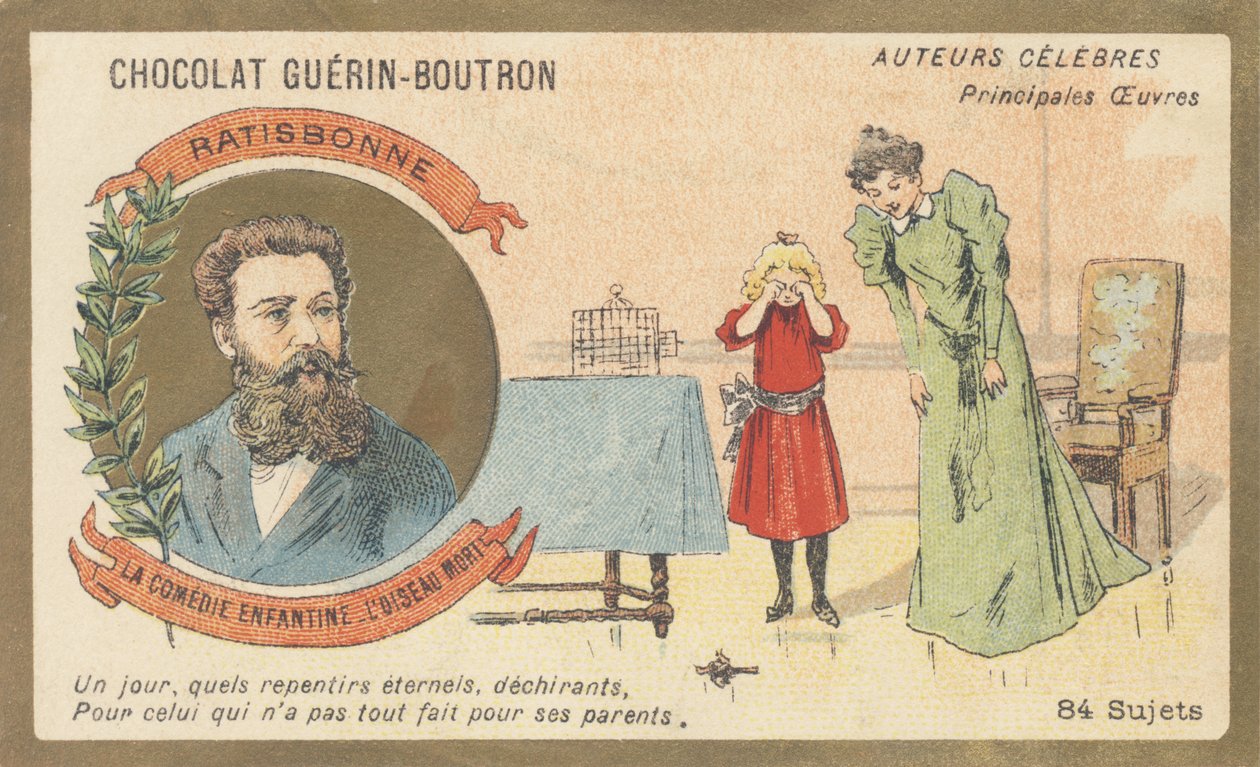 Louis Gustave Fortune Regensbonne (1827-1900) フランスの文学者、「La comedie enfantine - L