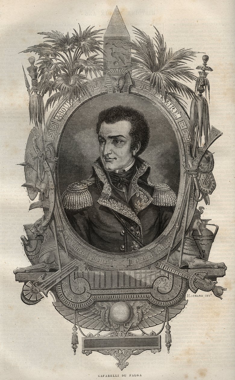 Louis Marie Maximilien de Caffarelli du Falga (1756-1799) フランス革命時のフランス人将軍 - - Maurice La Charestによる『新国民百科事典』の挿絵 - 1870年 - 。 作： フランス語学校