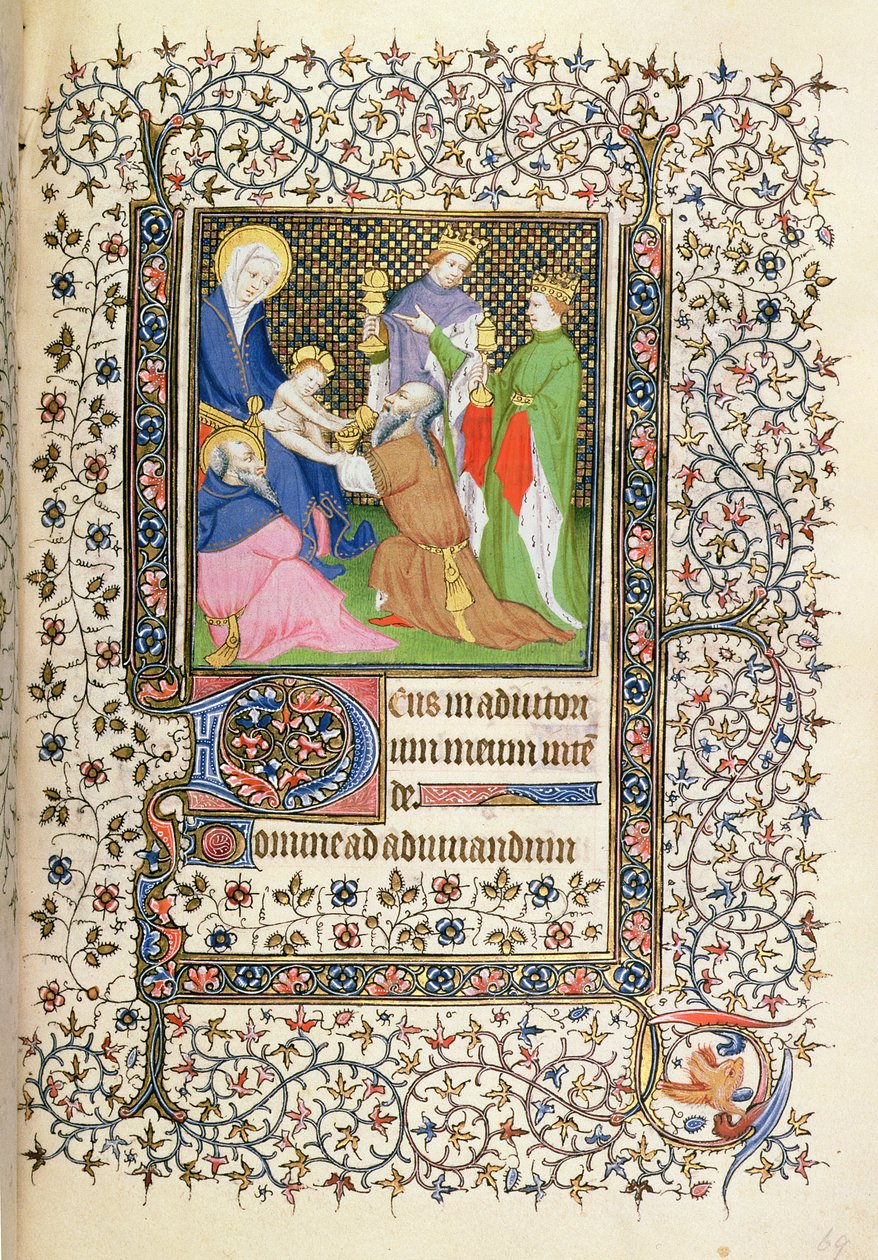 MS.McClean.80.f69r マギの崇拝、フレンチ ホラエ 作： フランス語学校