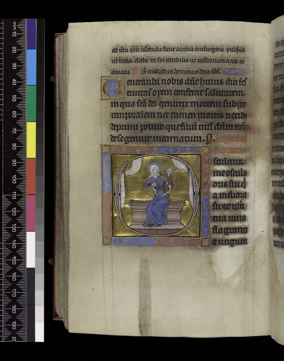 MS 300 f.284v 「歌」（パリ、1265年から70年頃、フランスのイザベラの詩篇と時祷から）（羊皮紙にペンとインク、テンペラ 作： フランス語学校