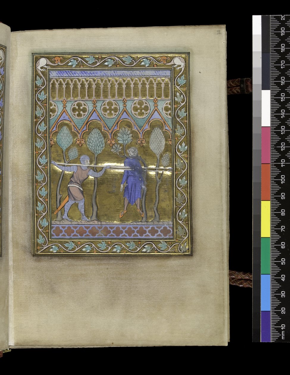 MS 300 f.IIr、フランスのイザベラの詩篇と時間、パリ、c.1265-70 作： フランス語学校