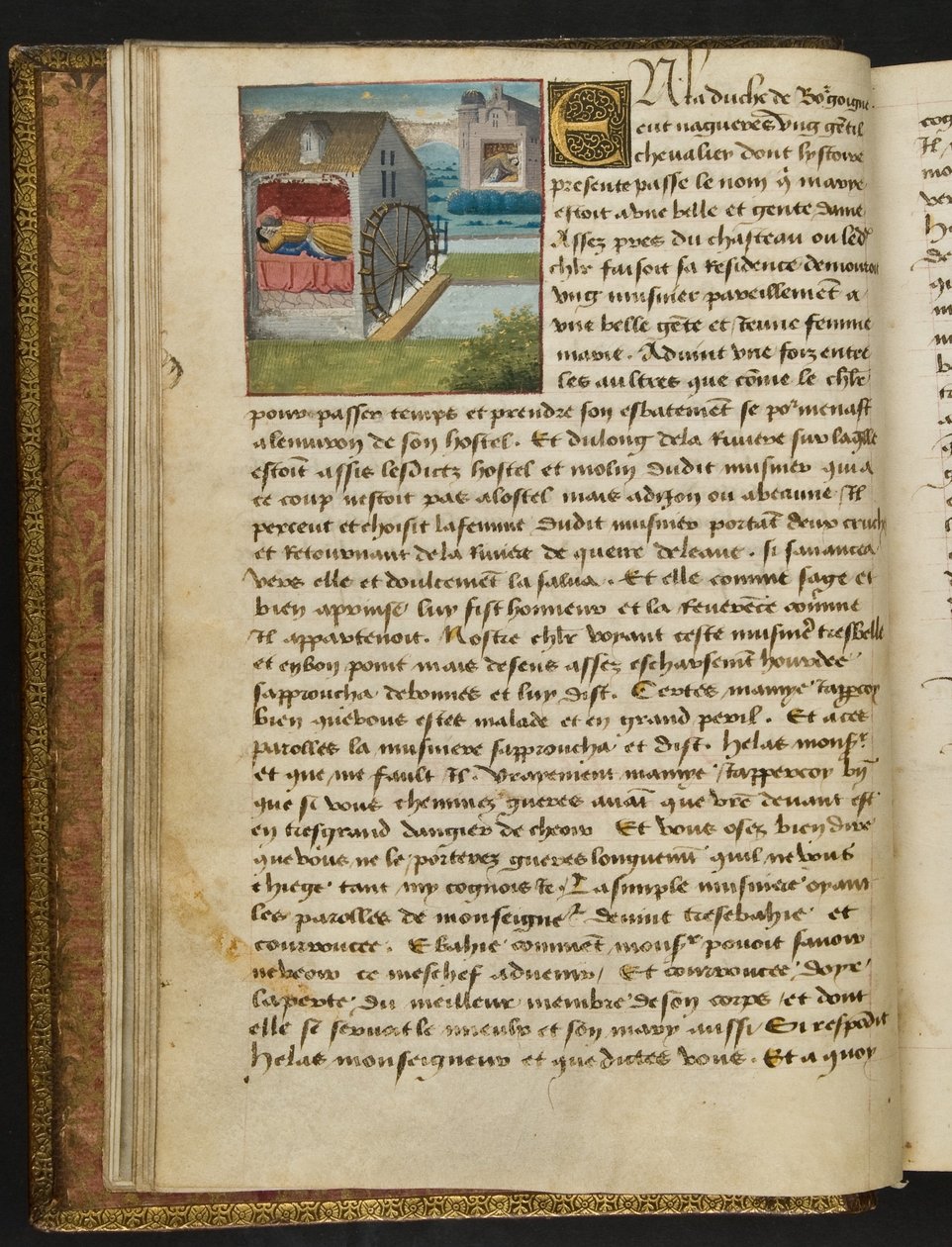 MS Hunter 252 008v Hundred News News、c.1461-62のページ 作： フランス語学校