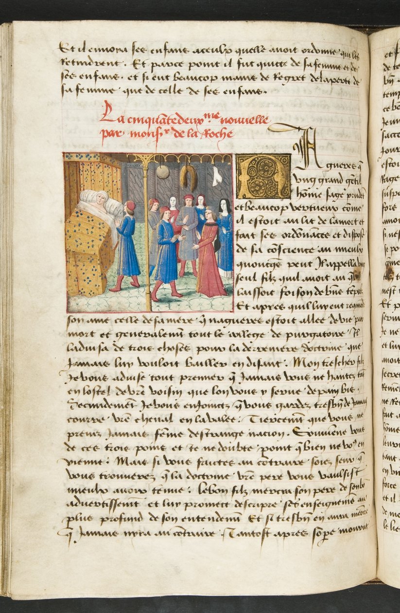 MS Hunter 252 117vページ、ハンドレッドニュースニュース、c.1461-62 作： フランス語学校