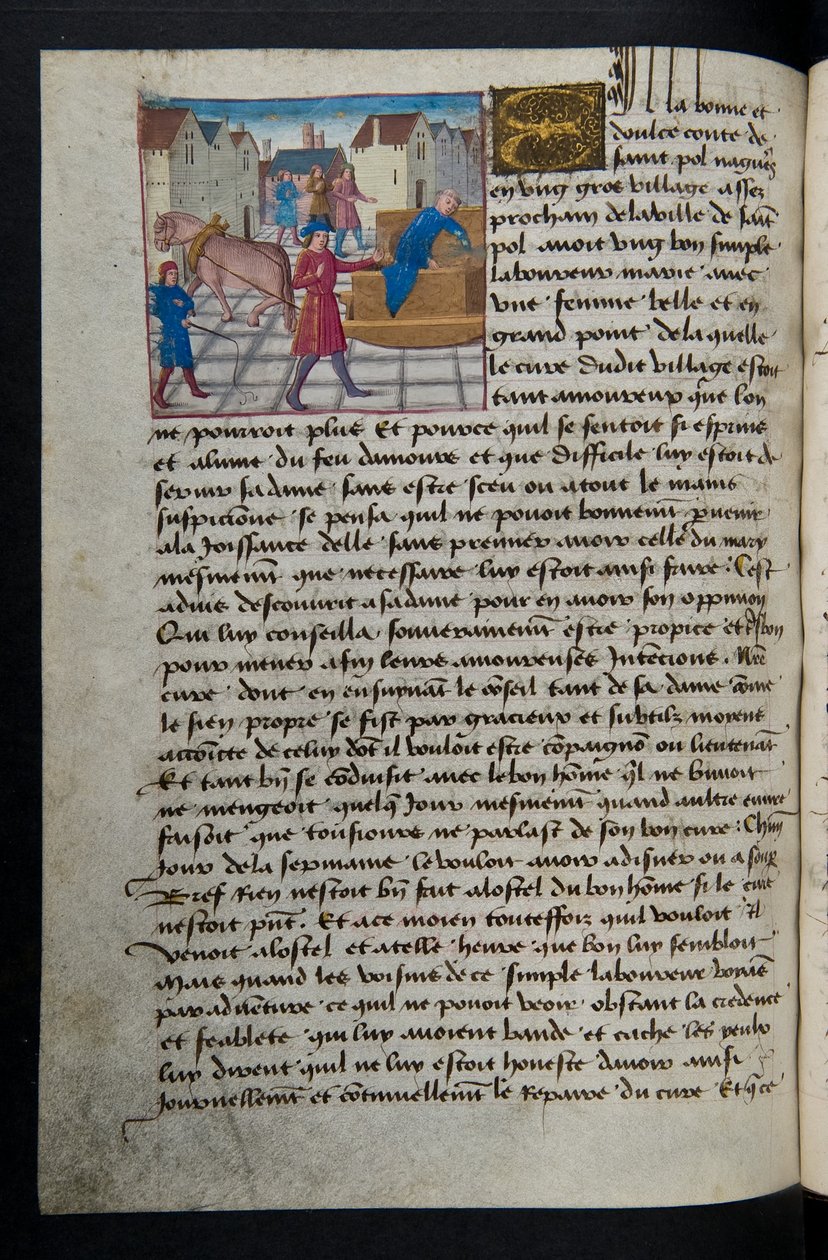 MS Hunter 252 157vページ、ハンドレッドニュースニュース、c.1461-62 作： フランス語学校
