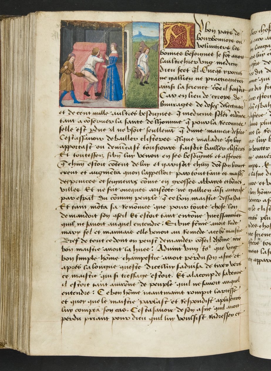 MS Hunter 252 167vページ、ハンドレッドニュースニュース、c.1461-62 作： フランス語学校