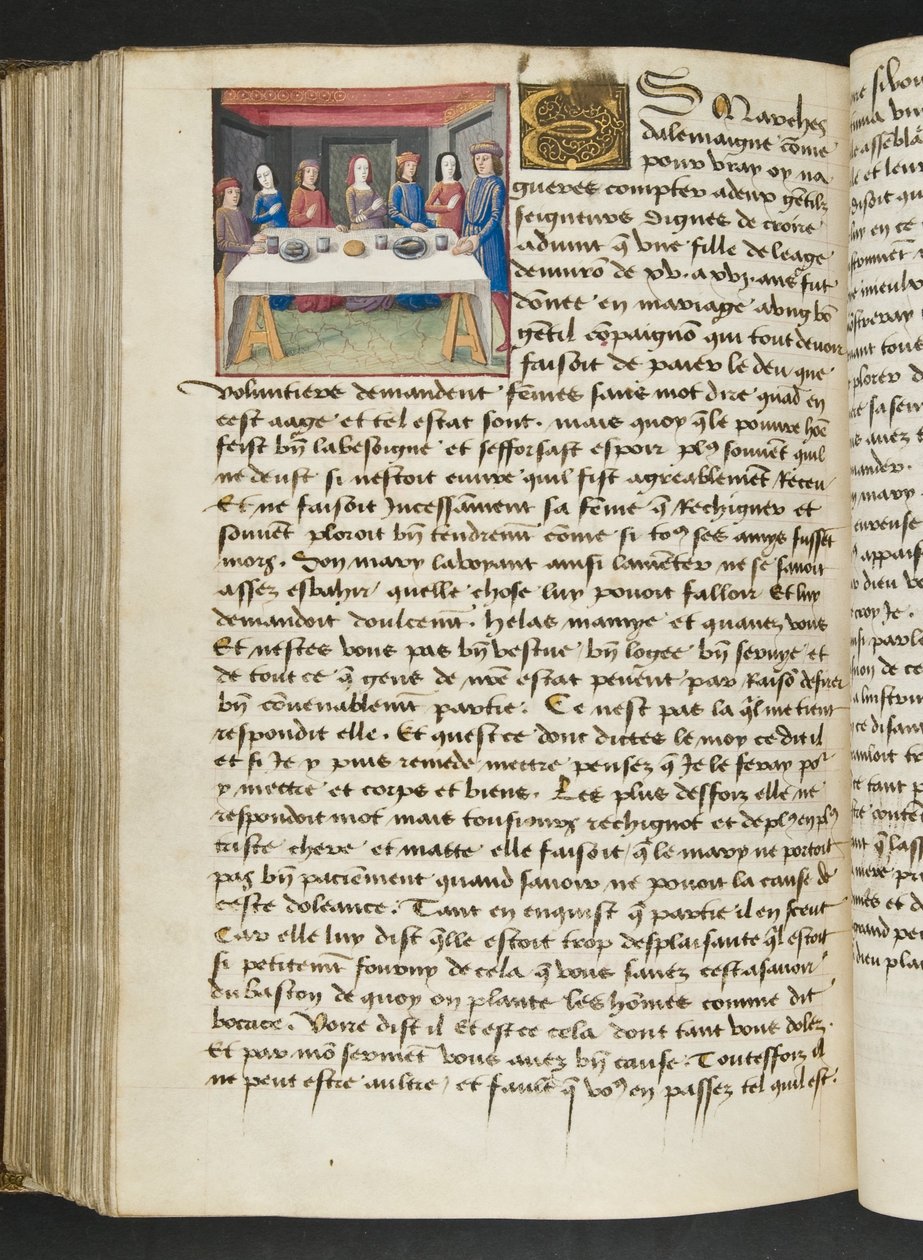 MS Hunter 252 168vページ、ハンドレッドニュースニュース、c.1461-62 作： フランス語学校