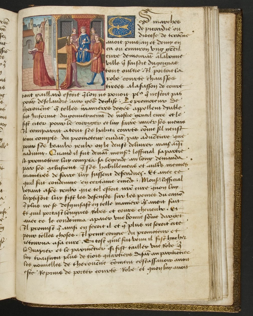 MS Hunter 252 189r Hundred News Newsのページ、c.1461-62 作： フランス語学校