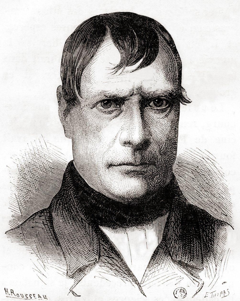 Marie Jean Pierre Flourens、1870年頃に出版された「Les Merveilles de la Science」より（リトグラフ）。 作： フランス語学校