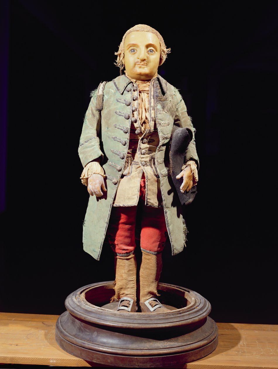 ニコラスフェリー（ベベ）のモデル（1741-64）ポーランドのスタニスラスレシンスキー王（1677-1766）の小人（ワックス） 作： フランス語学校