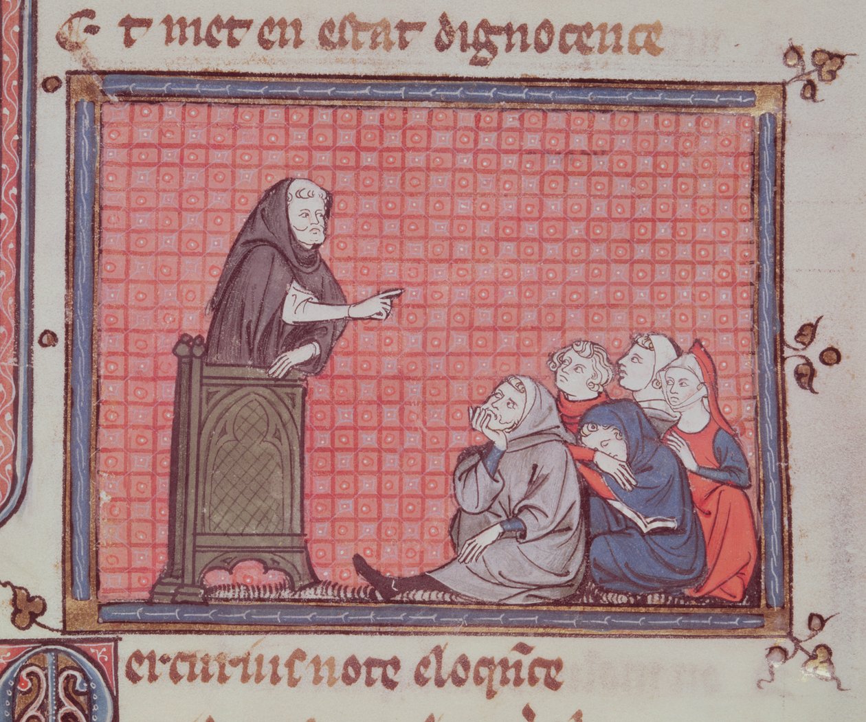 Ms 1044 fol.67 Chretien Legouaisによって書かれたOvide Moraliseの説教 作： フランス語学校