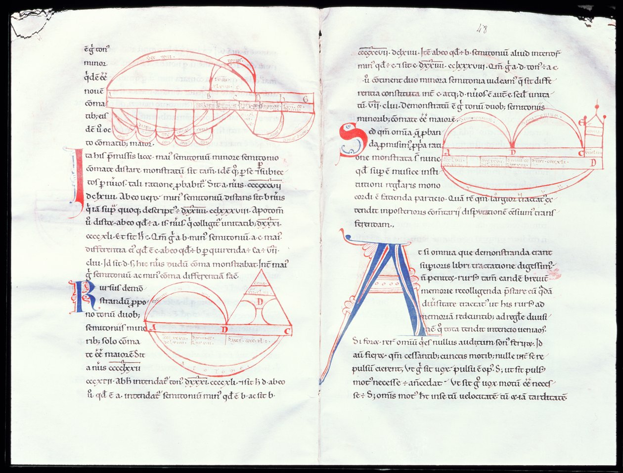 Ms 237 f.47-48 Boetiuss Musical Treatyからの音程 作： フランス語学校