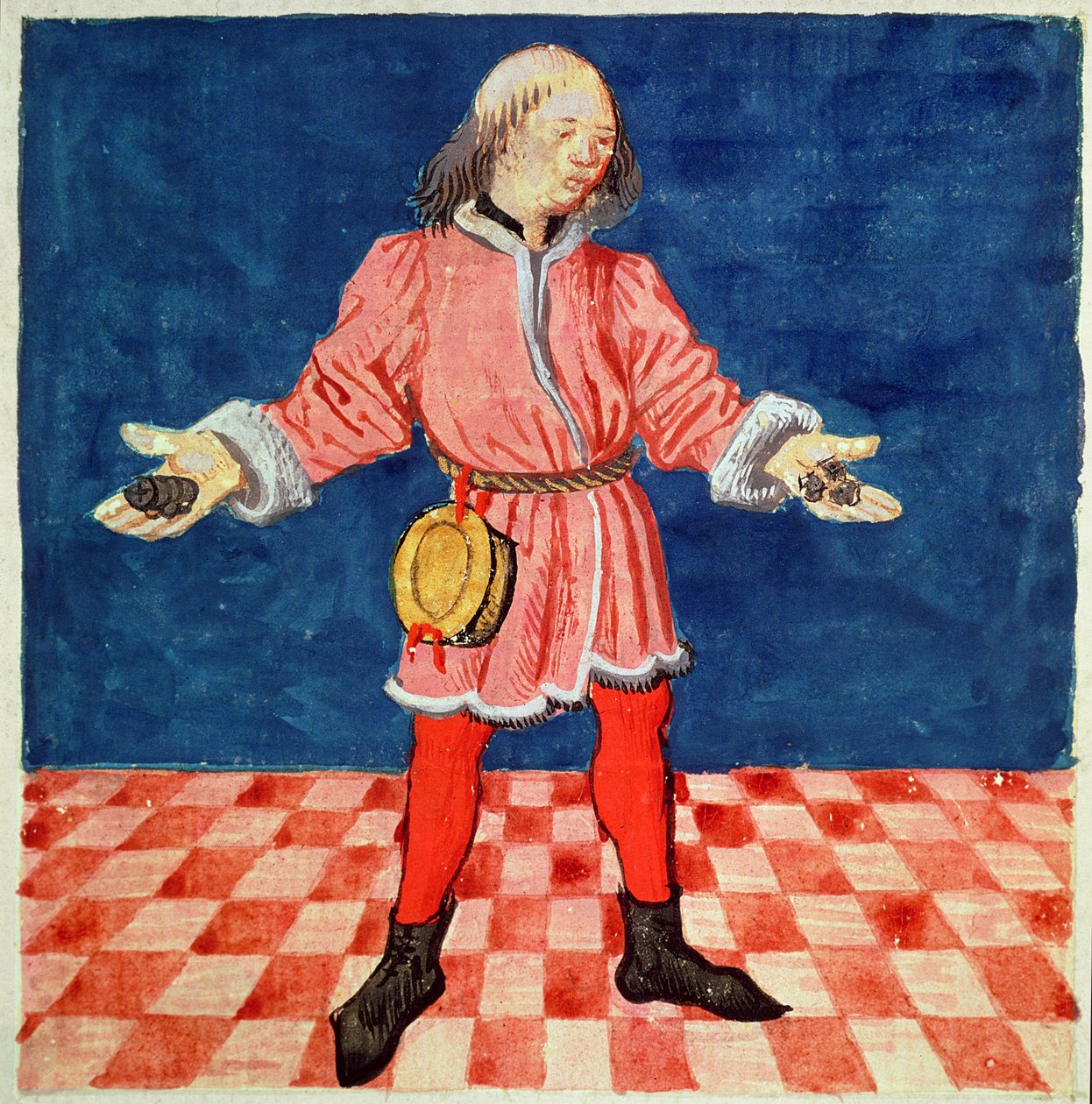 Ms. 3066 fol。ジャック・ド・セソールによるル・リヴル・デ・エシェスの士気からの64vサイコロ投げ 作： フランス語学校