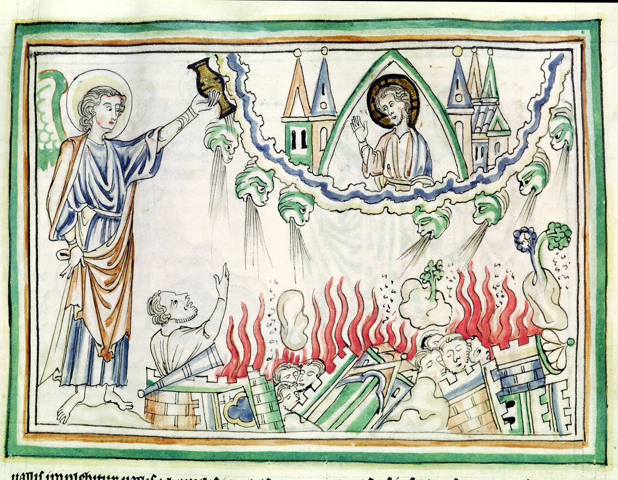 Ms 422 fol.77バビロンの破壊 作： フランス語学校