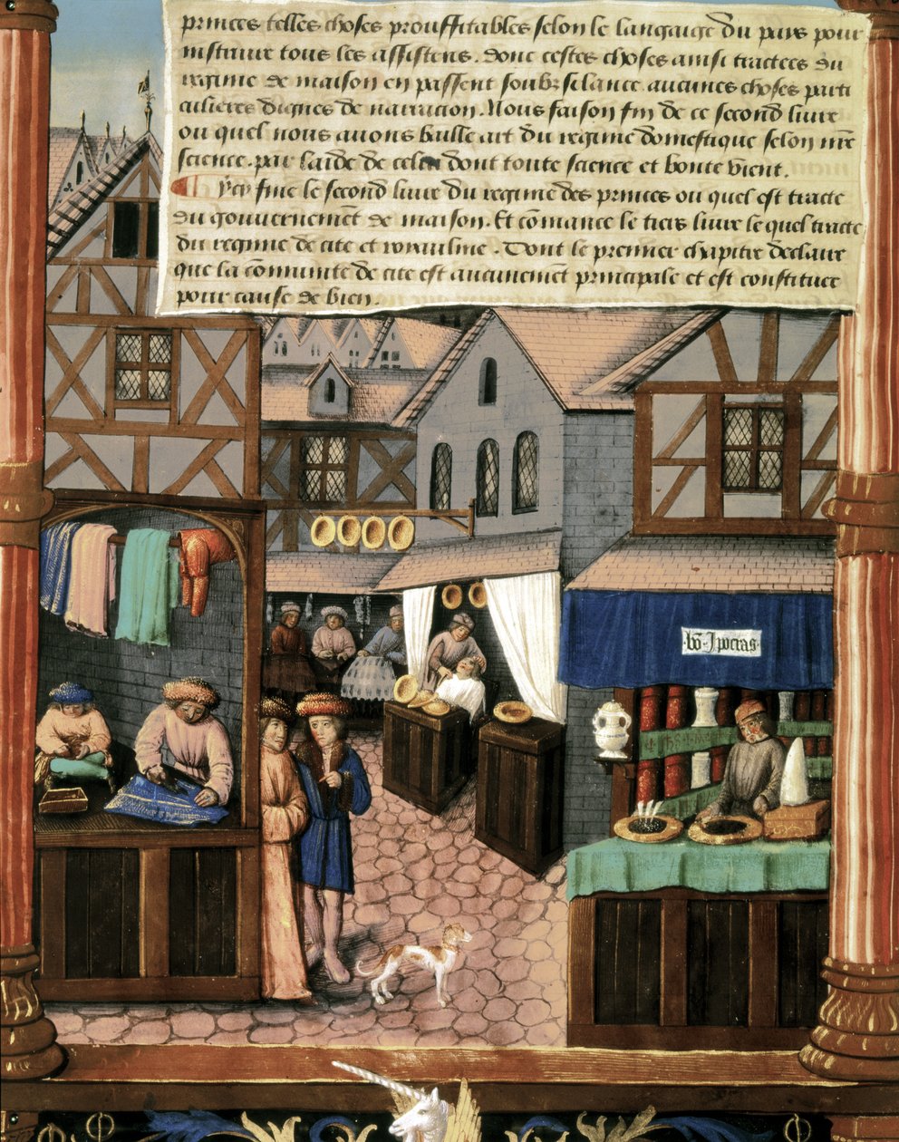 Ms 5062 fol.149v "Book of the Government of Princes "のページ 作： フランス語学校