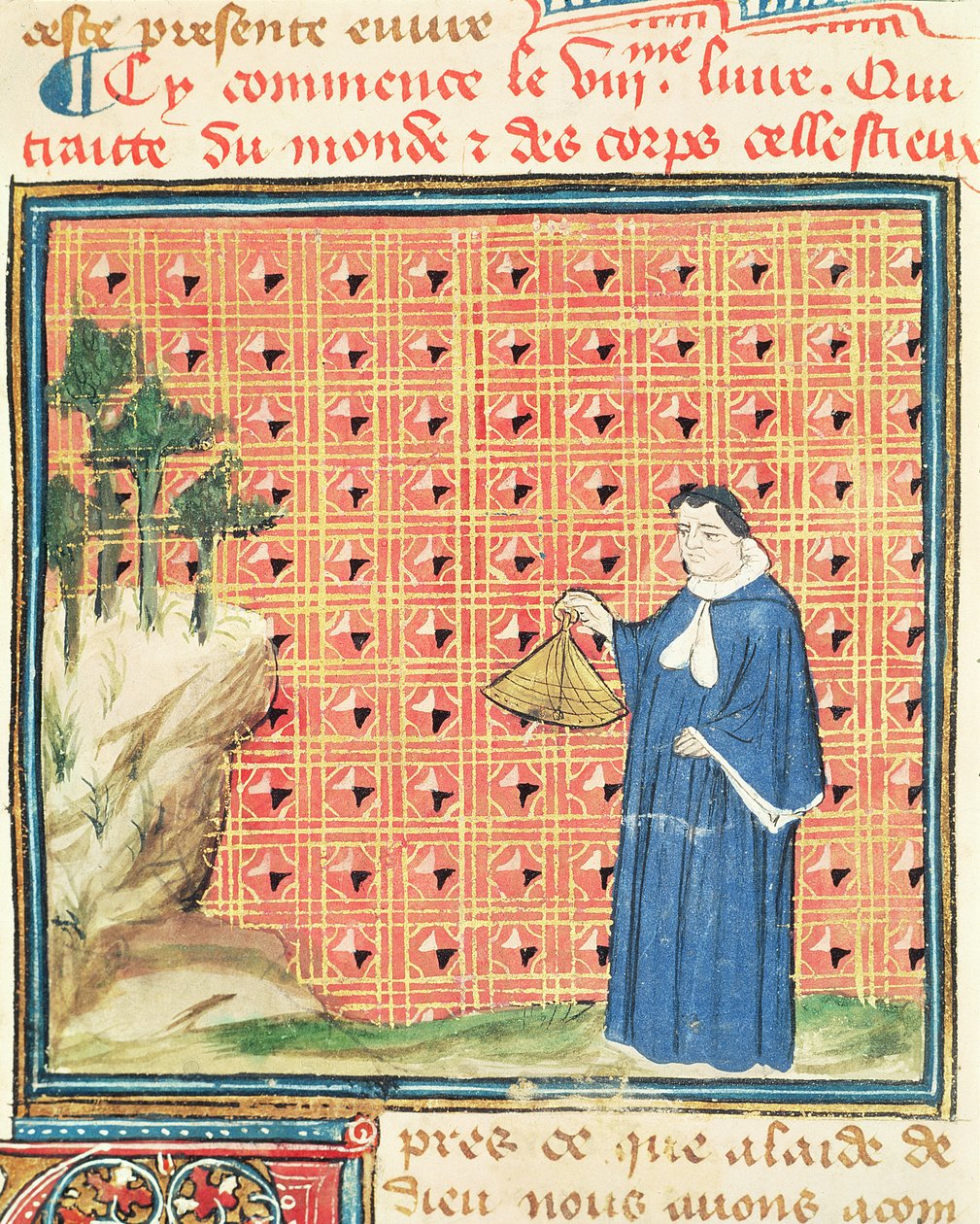 Ms 993 fol.130ジャンコルディション作のLe Livre des Proprietes des Chosesの太陽分点 作： フランス語学校