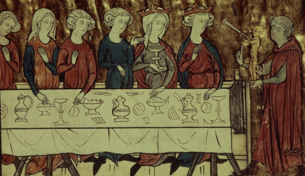 Ms Fr. 1633 f.4アルメニア国王ヌビアンの誕生日の祝日、ジラルダンダミアン作のコンテデメリアシン作 作： フランス語学校