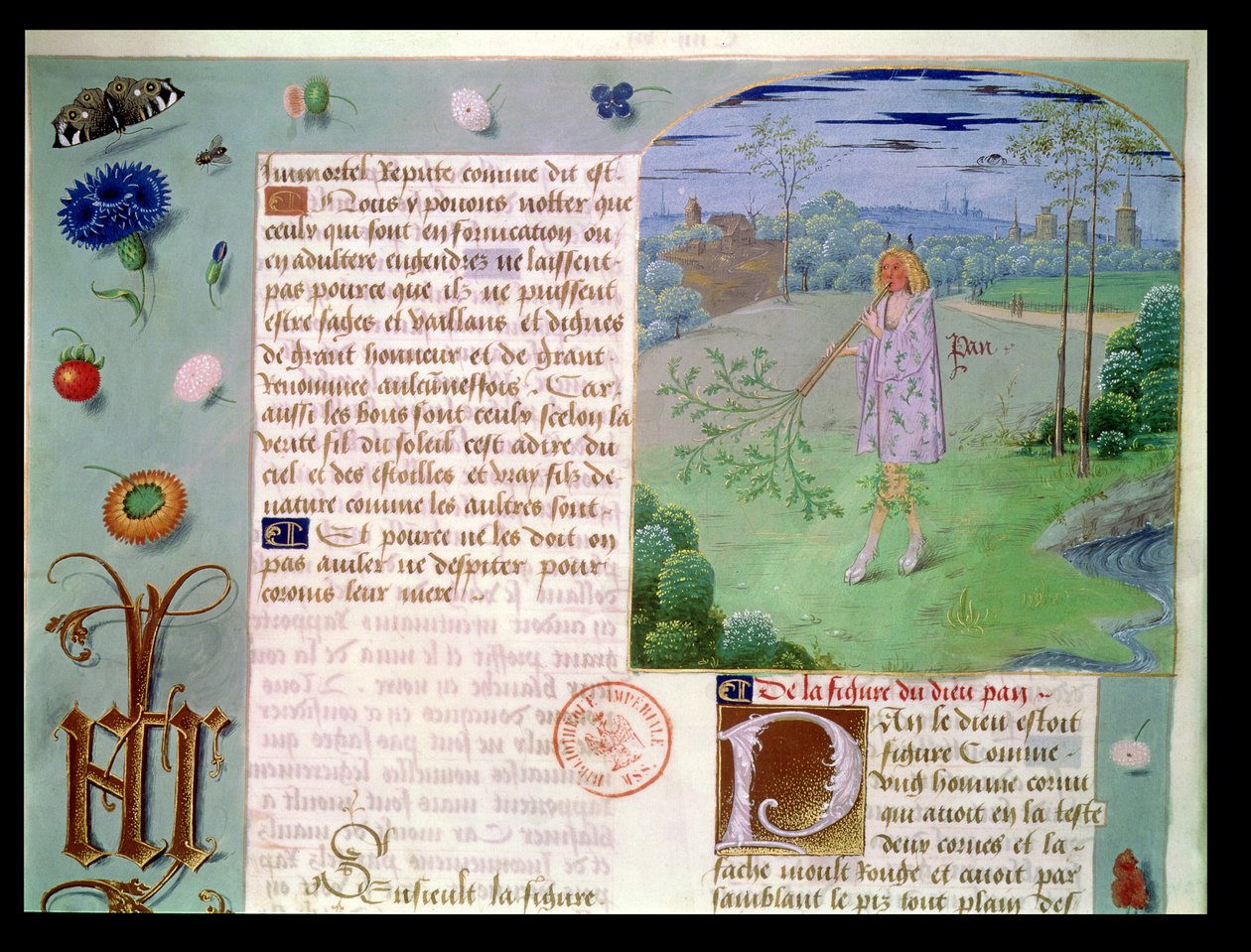 Mr Fr 9197 fol。187 Pan、Livre des Eschecs DAmour作 作： フランス語学校