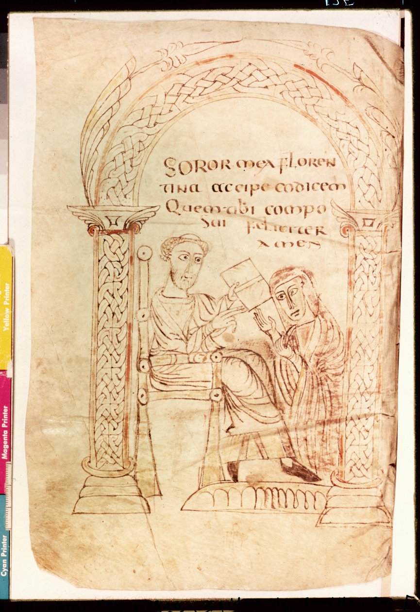 MS 13396 fol.1rイシドロは、セビリアのイシドルによるユダヤ人に対する新旧新約聖書の信仰（c.560-636）c.800 作： フランス語学校