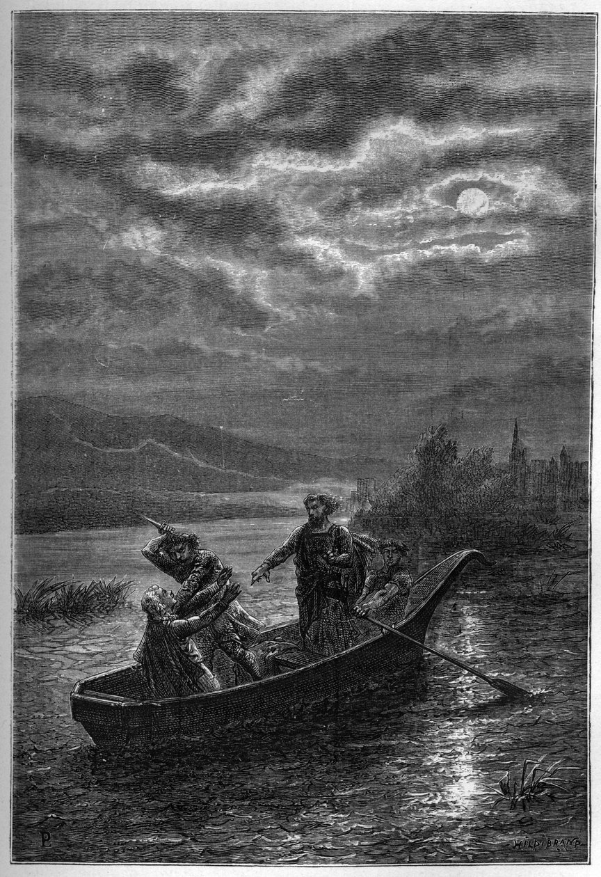 1203年にルーアン（フランス）で行われたジョン・ラックランドによるブルターニュ公アーサー1世（1186-1203）の殺害 - 1203年にルーアンで行われたジョン・ラックランド王（1167-1216）によるブルターニュ公アーサー1世（1186-1203）の殺害 - 「L