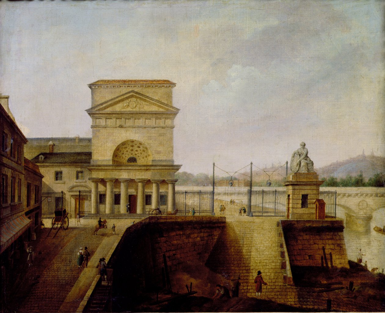 1860年以前の、イエナ橋近くのノルマンディーバリア 作： フランス語学校
