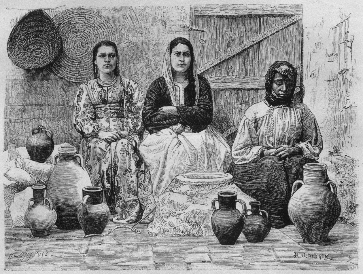 今日シリアからエルサレムの石油商人。フェニシア、レバノン、ジューディーへの旅。 1884年、ルイシャルルエミールロルテの1875-1880（bw彫刻） 作： フランス語学校
