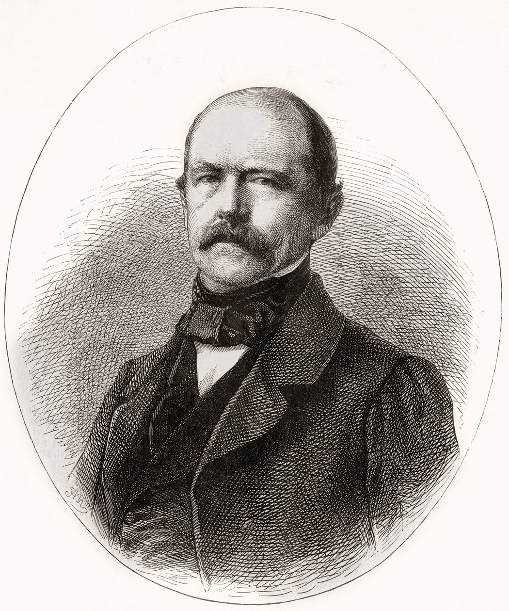 1866年、LUniversIllustré出身のOtto Eduard Leopold、プリンスオブビスマルク、ラウエンブルク公爵 作： フランス語学校