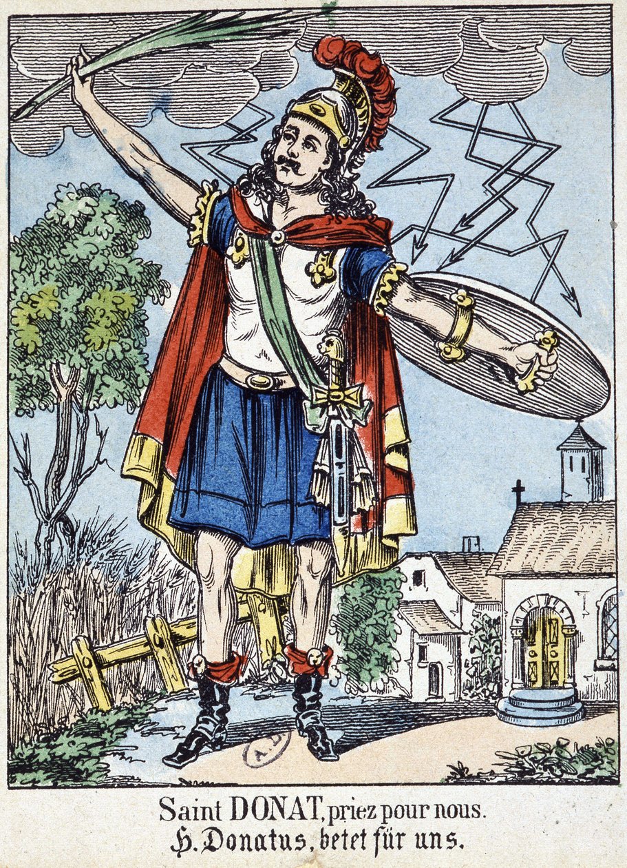 敬虔なイメージ "Saint Donat, pray for us" 作： フランス語学校
